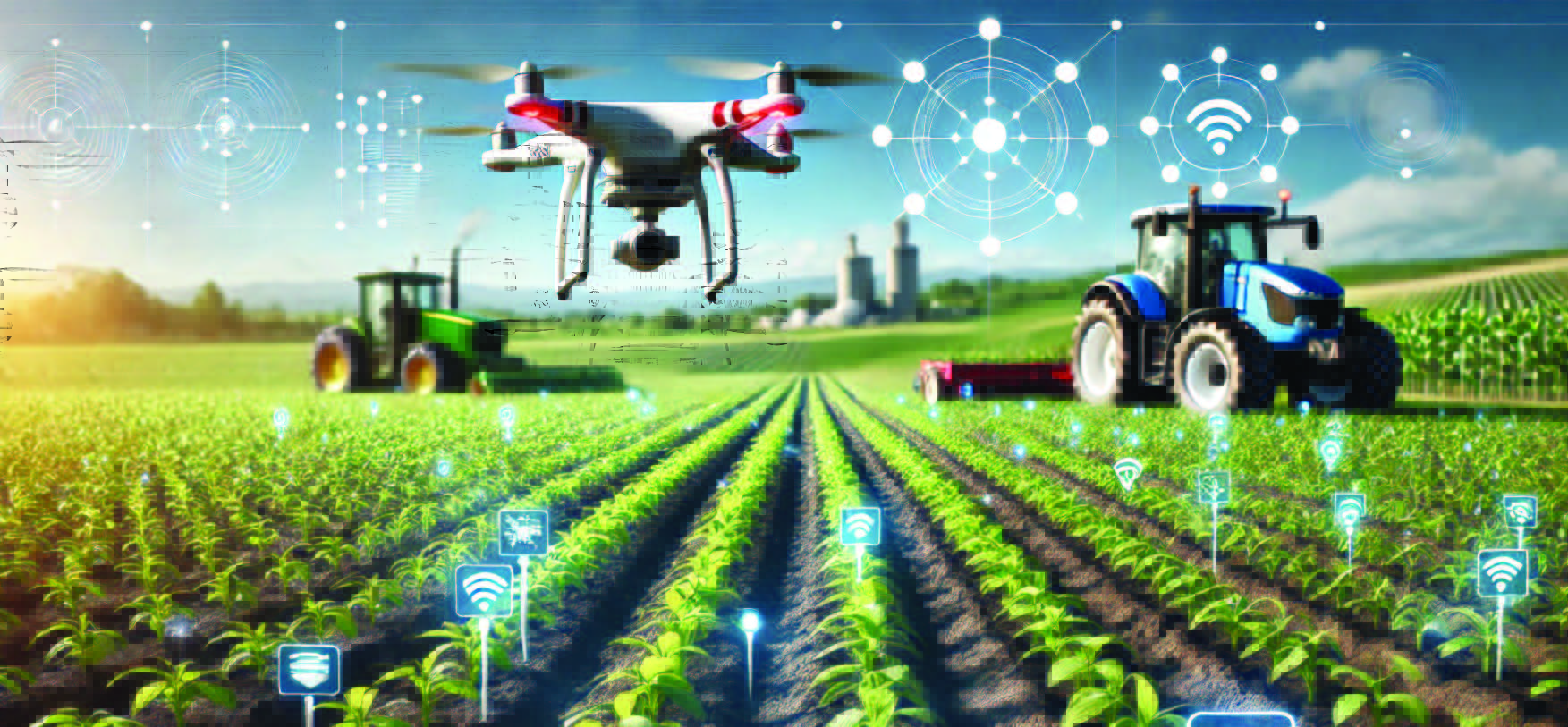 Precision agriculture sensors monitoring a Malaysian field